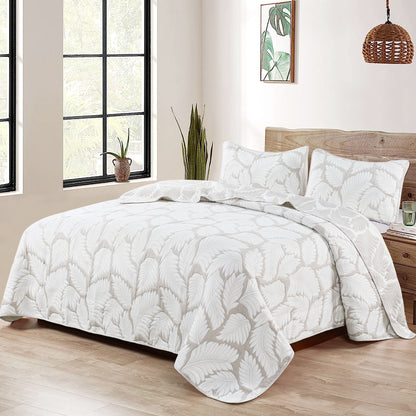 3 Piece Matelasse Jacquard Bedcover Set