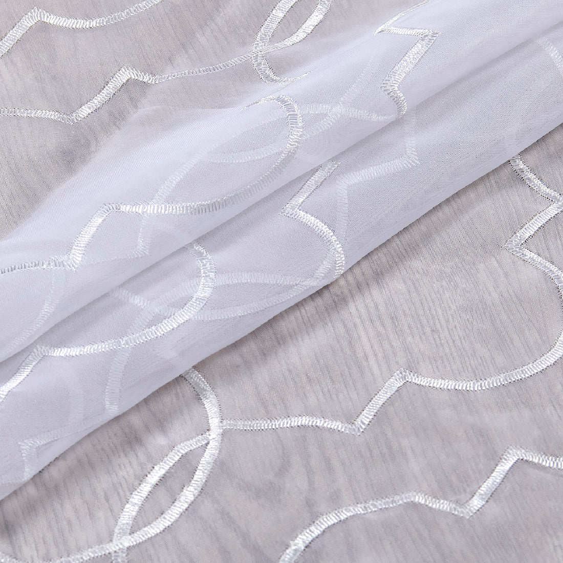 Ogee Kitchen Sheer Curtain - Set of 3 (56"x20"&28"x36")