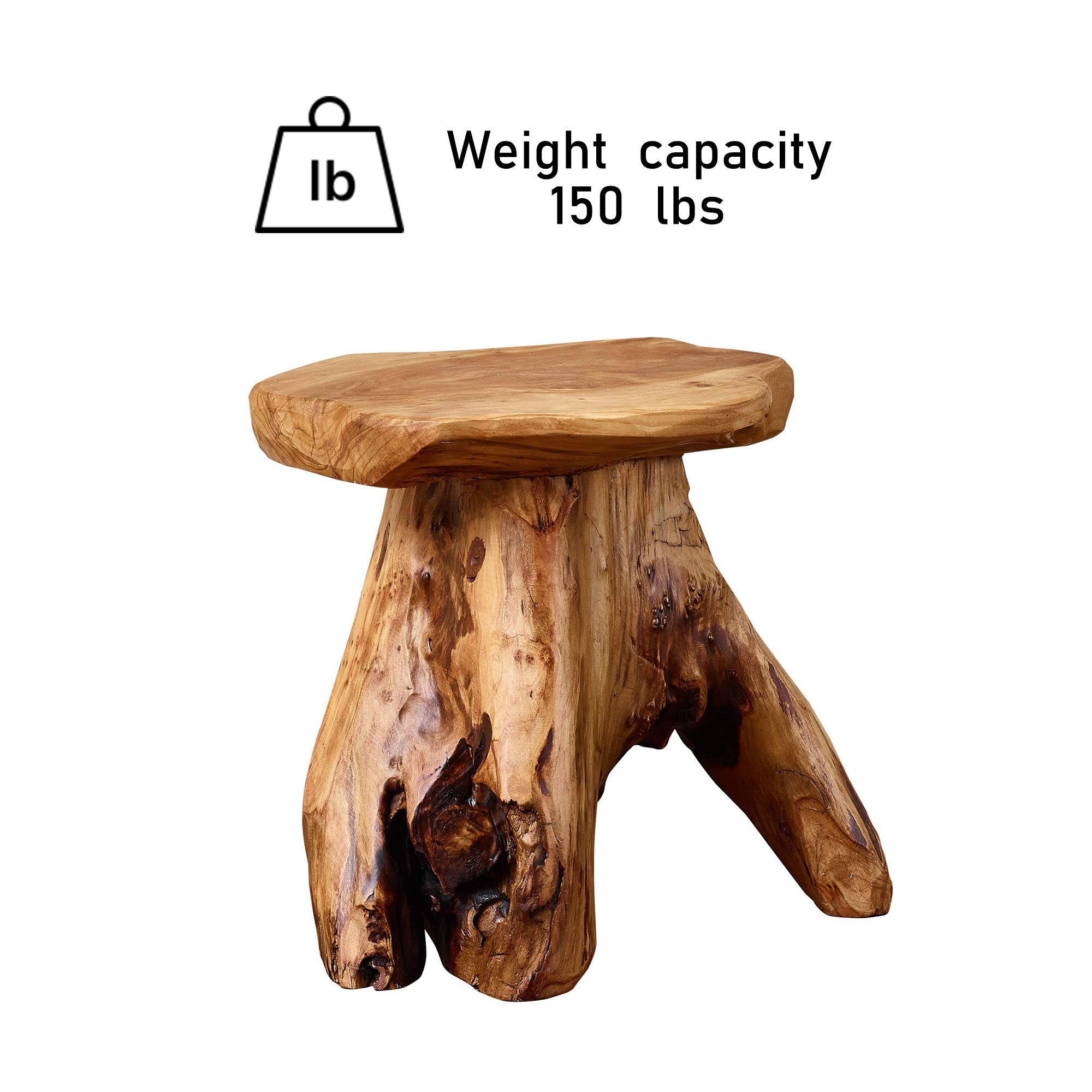 Cedar Roots Mushroom Stool  (12&quot; x 15&quot; x 13.5&quot;)