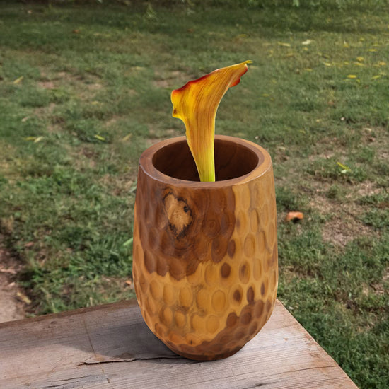 Cowak Teak Bowl & Vase