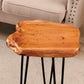 Mesa auxiliar con taburete Cedar Roots y patas en forma de horquilla 