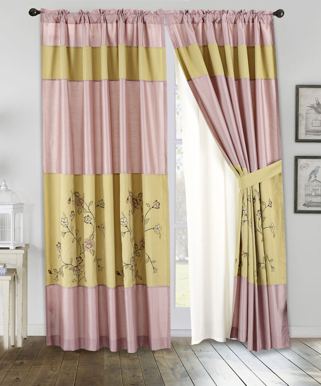 Embroidery Curtain - Set of 2 (60&quot;x84&quot;)