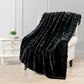 Brick Textured Faux Fur Throw Blanket -50&