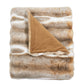 Tip Dying Two Tone Faux Fur Throw Blanket - 50" x 60"