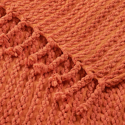 Chain Tweed Throw Blanket