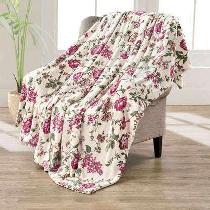 Printed Flannel Throw Blanket  - 60" x 80"