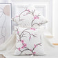 Embroidery Canvas 2 Piece Decorative Pillow Covers - Cherry Blossom
