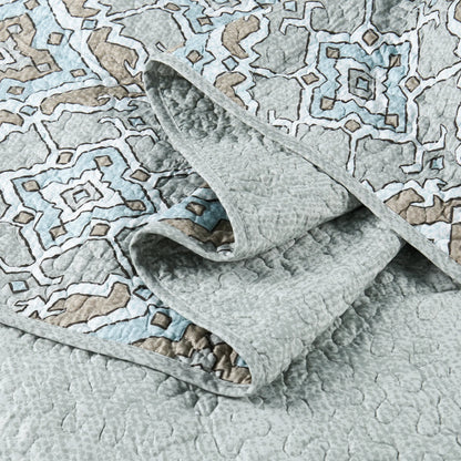 5 Piece Diego Printed Microfiber Quilts Set