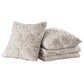 Geo Tatami Faux Fur & Pillow Shell Set- 50" x 60"/18" x 18"