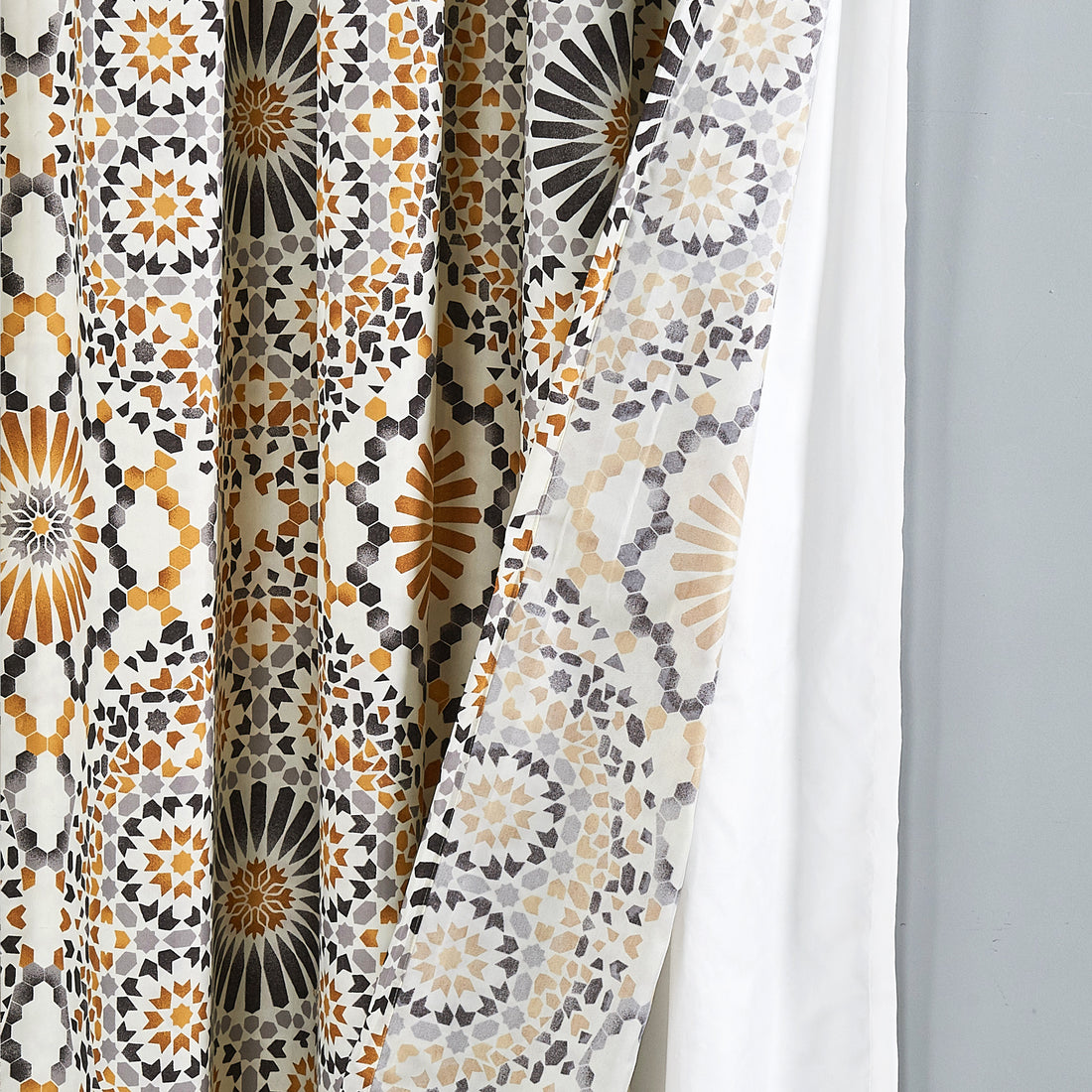 Tradewinds Printed Microfiber Curtain - Set of 2 (60"x84")