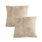 Fundas de almohada decorativas de 2 piezas de piel sintética de conejo - 20 "x 20"