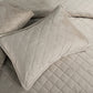 5 Piece Velvet Quilted bedspread Set-Oversize King (122" x 106")