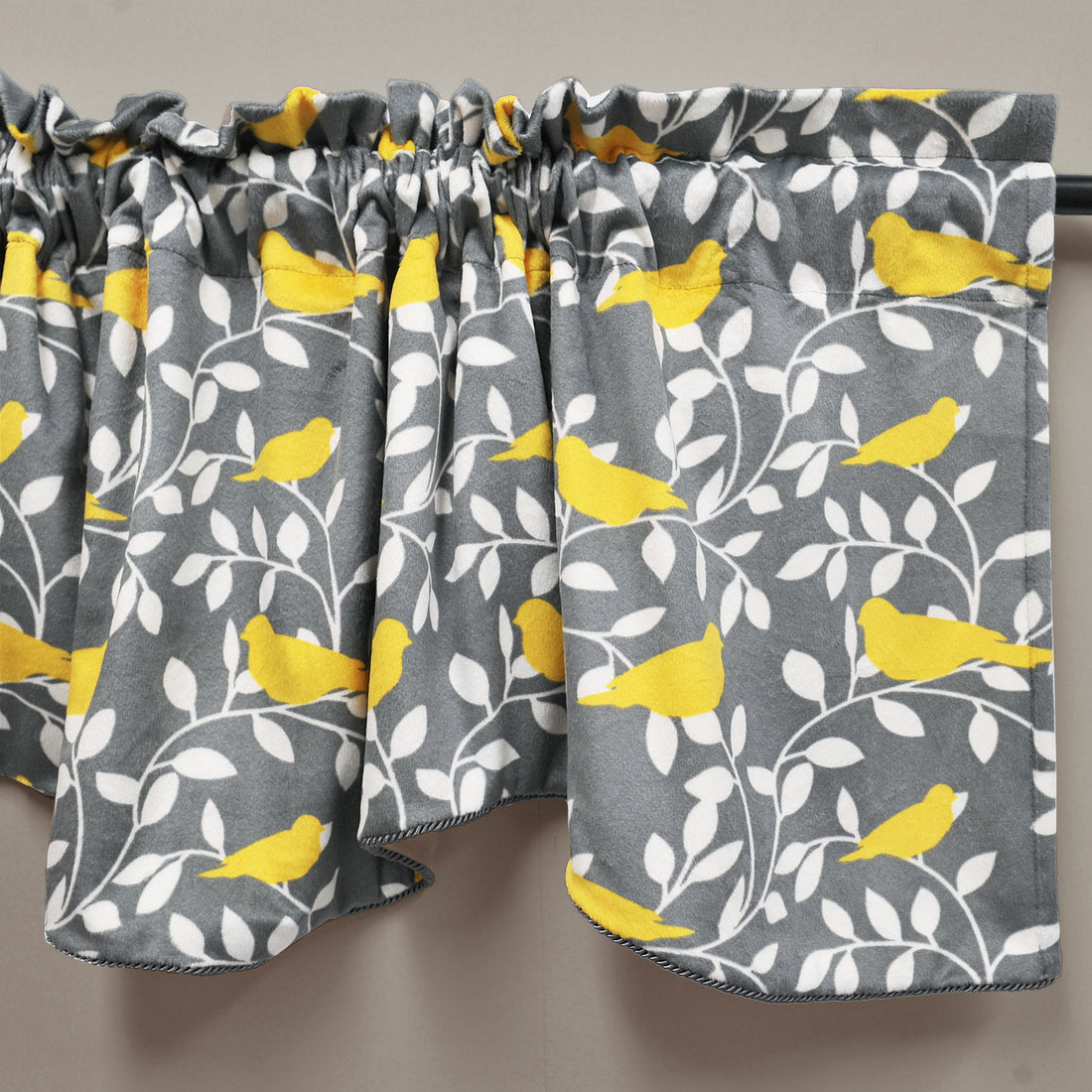 Canary Printed Microplush Valance (60"x19")
