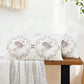 Fundas de almohada decorativas de 2 piezas de lona bordada - Rosa 
