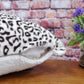 Faux fur Snow Leopard 2 Piece Decorative Pillow Covers - 20" x 20"