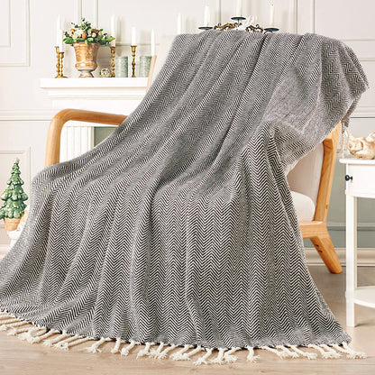Chevron Knit Throw Blanket - 50" x 60"