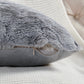 Jacquard Rabbit Faux Fur 2 Piece Decorative Pillow Covers