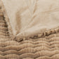 Manta de piel sintética con patrón ondulado: 50 x 60 pulgadas 