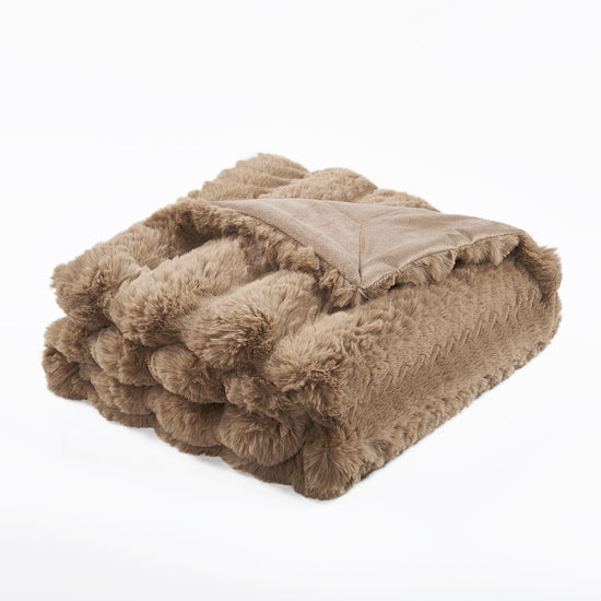 Tread Pattern Rabbit Faux Fur Throw Blanket - 50"x60"