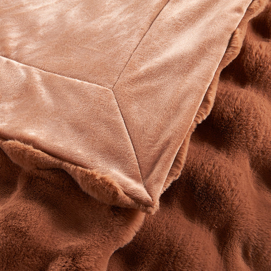 Bubble Textured Faux Fur Throw Blanket - 50&