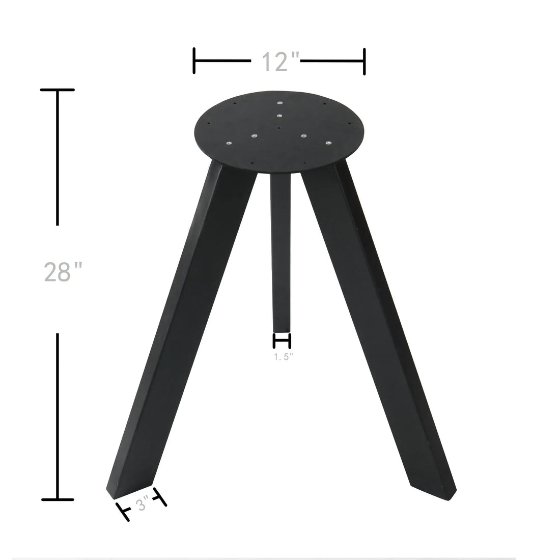 1pc Heavy Duty Tripod Table Leg (28&quot;)