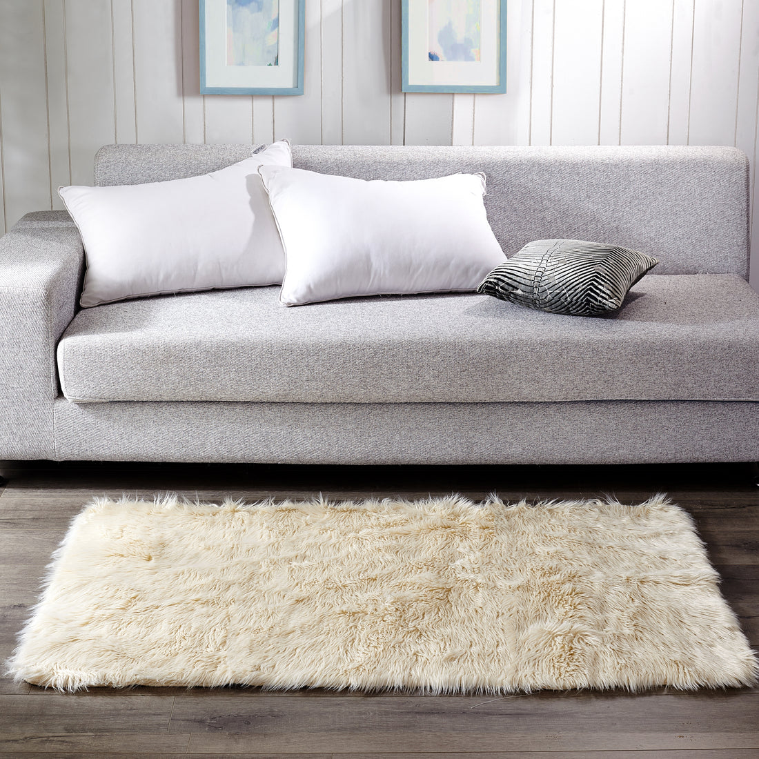 Shaggy Faux Fur Rug (3"x6")