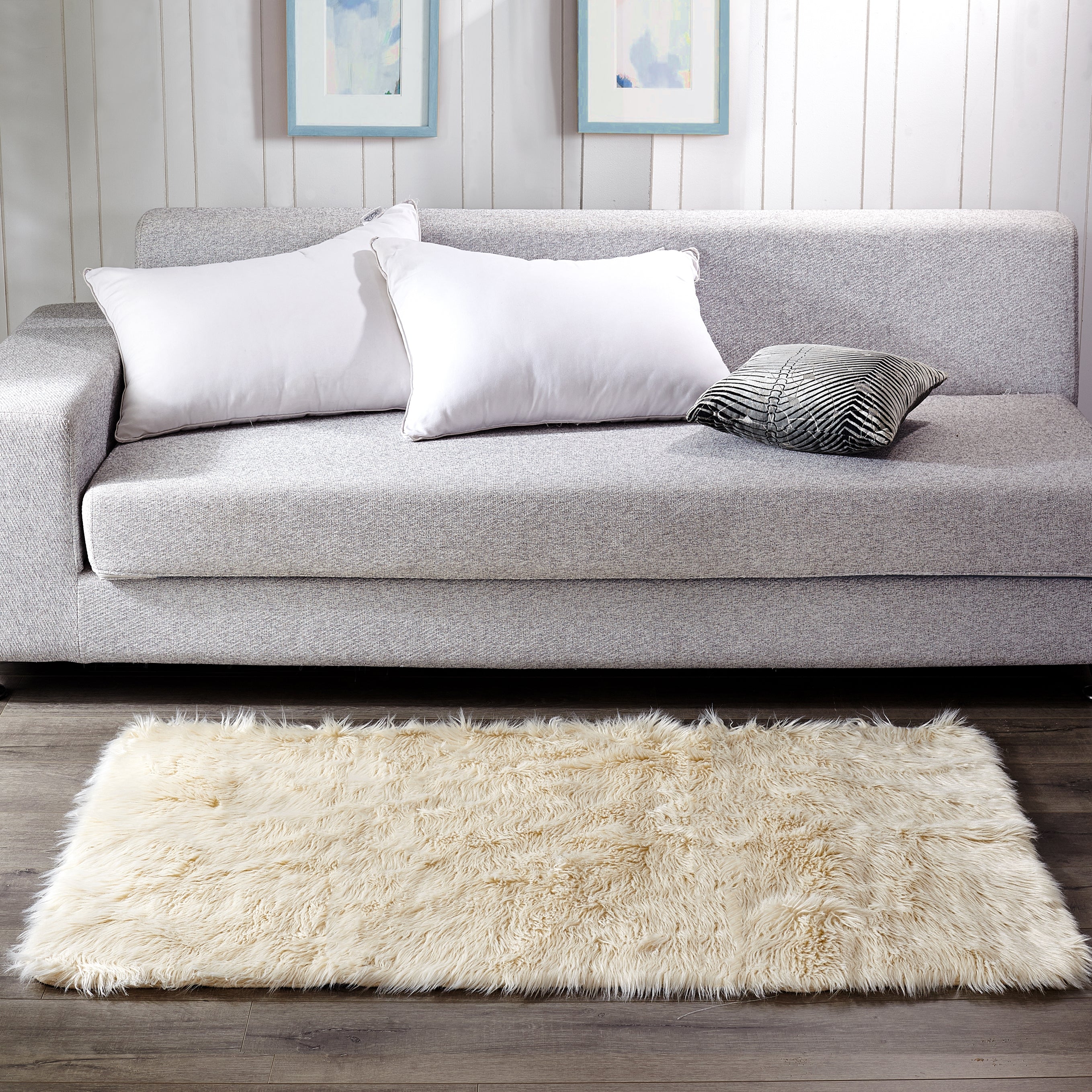 Shaggy Faux Fur Rug (3&quot;x6&quot;)