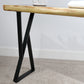 Natural Wood Console Table