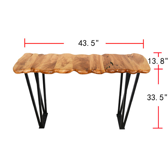 Cedar Wood Console Table-43.5&
