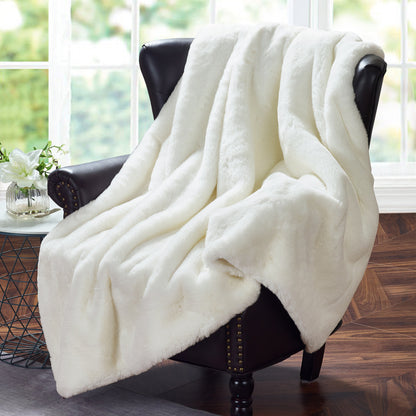 Heavy Faux Fur Throw Blanket