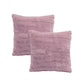 Rabbit Fur Throw Blanket & 2 Pillow Cover Set