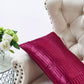 Fundas de almohada decorativas de 2 piezas con estampado de cachemira y satén - Borgoña
