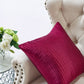 Satin Quilted Paisley 2 Piece Decorative Pillow Covers - Burgundy