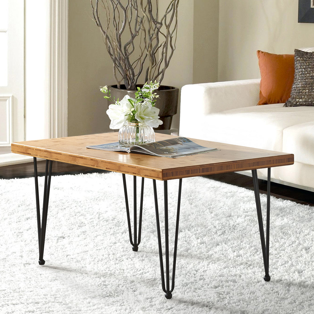 Living Bamboo Coffee Table (36" x 24" x 20.8")