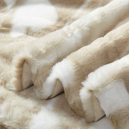 Beaver Faux Fur Throw Blanket (50&quot;x60&quot;)