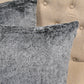 Fundas de almohada decorativas de 2 piezas de piel sintética clara con teñido de punta: 20.0 x 20.0 in 