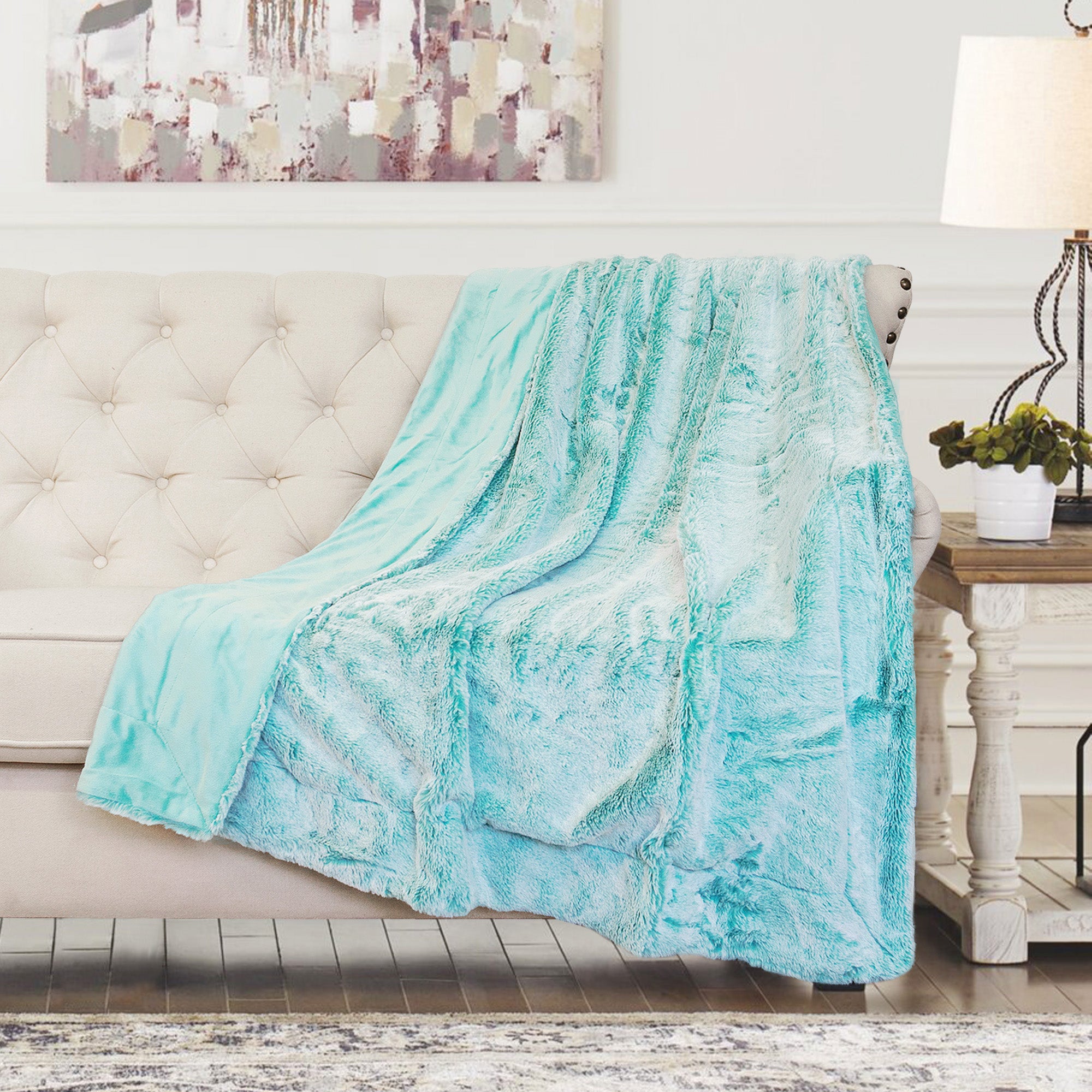 Light teal online blanket