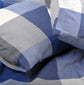 3 Piece Washed Cotton Duvet Cover Bedspread Quilt Set