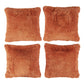Fundas de almohada decorativas de 4 piezas de piel sintética lanuda - 20&