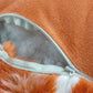 Jaquard Faux Fur Bedrest Pillow Backrest Pillow - 20" x 18" x 17"