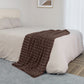 Derby Double Sided Faux Fur Throw Blanket