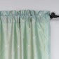 Juego de cortinas de seda sintética con bordado de diamantes Doris de 2 piezas 