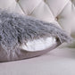 Mongolian Faux Fur Throw & Pillow Covers Combo- 50" x 60"/20" x 20"