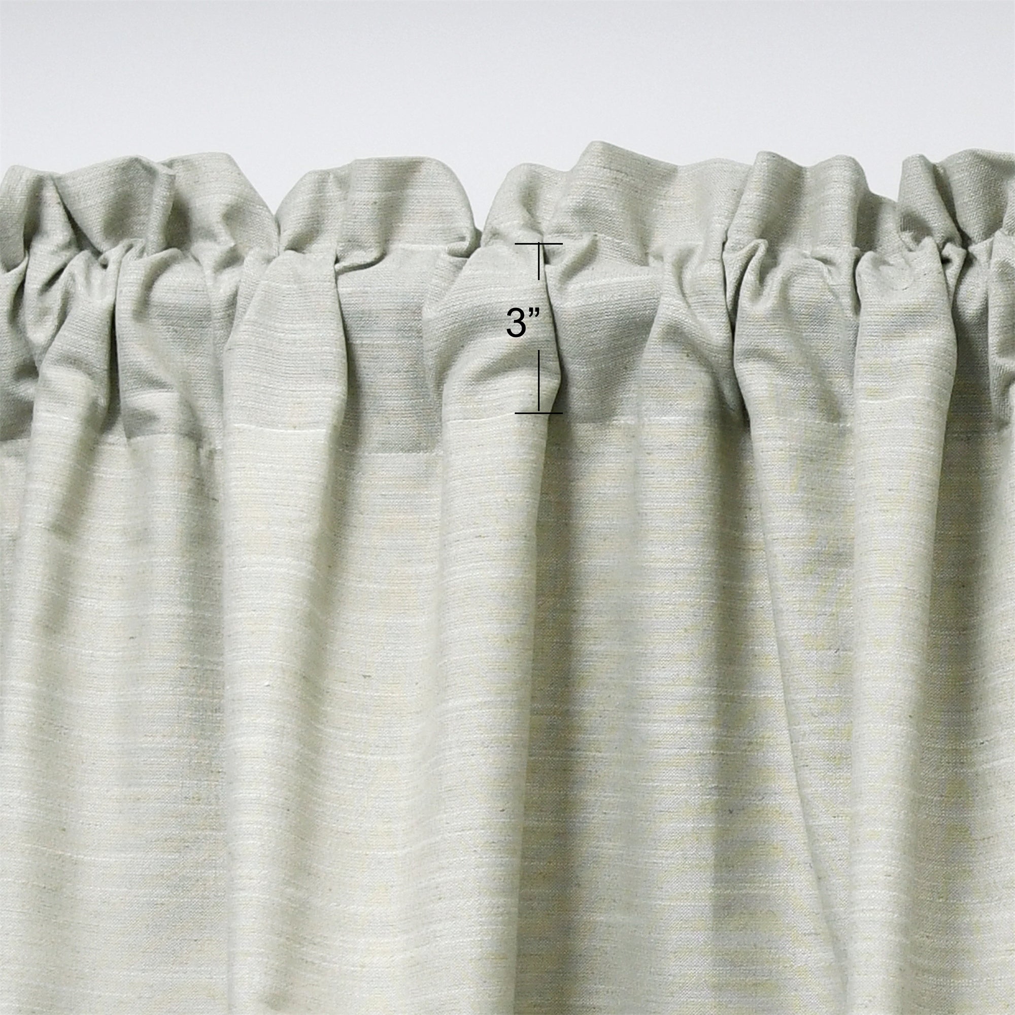 Bedford Linen Blended Valance - Set of 2 (60&quot;x19&quot;)