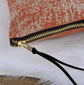 Jacquard Chenille Big Zipper 2 Piece Decorative Pillow Covers