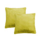 Fundas de almohada decorativas de 2 piezas de piel sintética de zorro, 20.0 x 20.0 in