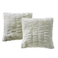 Fundas de almohada decorativas de 2 piezas de piel sintética Shar Pei