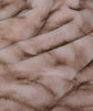 Combo de manta de piel sintética de mapache 