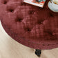 Textured Velvet Round Coffee Table-34&