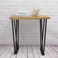 Suar Wood Console Table with Flat Iron Legs